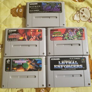 【動作確認済】KONAMI 名作アクション&シューティングゲーム5本セット!
