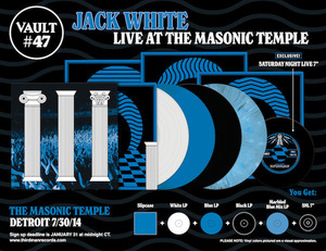 Jack White / Live at the Masonic Temple Vault #47 アナログ レコード LP+7inch 新品 The White Stripes