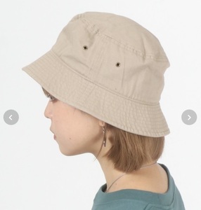 * new goods newhattan bucket hat new is  tongue men's lady's combined use beige 
