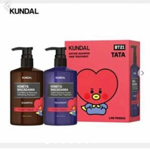 韓国コスメ ヘアケア KUNDAL (クンダル) ×BT21 シャプー300ml+トリートメント300mlセット★TATA