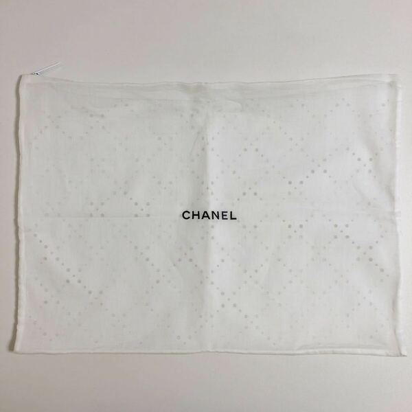 即決☆CHANEL シャネル ファスナータイプ 大 保存袋 袋 レア 希少 34×47cm