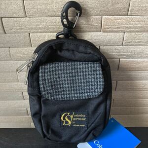 コロンビア キャリングポーチ スマホ 黒 クイックパデッドケース ハーネスアクセサリー 登山 キャンプ アウトドア ハイキング