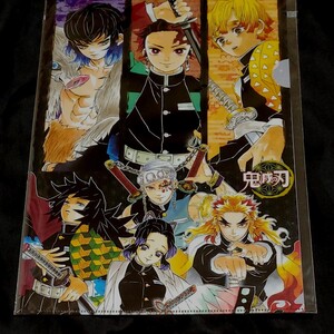 鬼滅の刃 クリアファイル 新品 未使用 炭治郎 善逸 伊之助 煉獄 宇髄天元 冨岡義勇 胡蝶しのぶ 裏面へんてこ顔クリアファイル