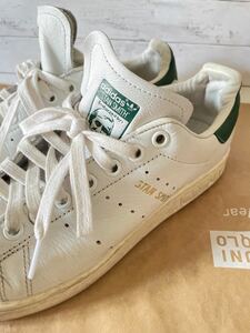 adidas STAN SMITH オリジナル　ホワイト×グリーン 金ロゴ　24.0cm