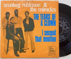 7inch★『Tears Of A Clown』★Smokey Robinson & The Miracles★Stevie Wonder★Motown★Free Soul★45 EP