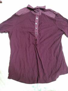 GERARD　DAREL　赤紫半袖シャツ