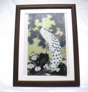 Art hand Auction ◆Ito Jakuchu Peacock and Phoenix (Right) Precise CG Reproduction, Wooden Frame Included, Buy Now◆, Painting, Japanese painting, Flowers and Birds, Wildlife