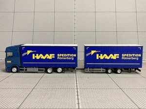 1/87 Herpa Scania CS20HD Volume Trailer "Haaf Spedition"