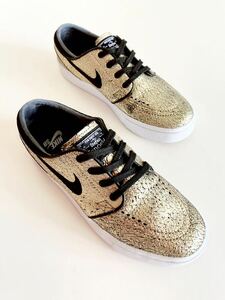 NIKE SB ZOOM STEFAN JANOSKI L ナイキSB ズーム ステファンジャノスキー スケートボードシューズ　スケシュー メタリックゴールド 23.5cm