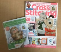 ◆中古◆クロスステッチ刺繍雑誌 The Wrold of Corss Stitching 2021年6月号　イギリス雑誌　付録付き　クロスステッチ図案　ハンドメイド_画像1