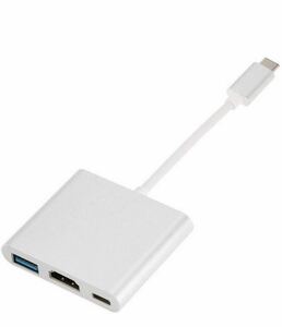 USB-C Digital AV Multiportアダプタ HDMI 4K USB3.0 シルバー IF-USBCTOMU-SV