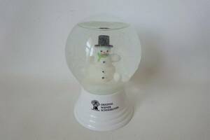  Austria made /ORIGINAL WIENER SCHNEEKUGEL/ snow dome [ yellow manner boat .... snowman / snow ...]VIENNA SNOW GLOBE/MADE IN AUSTRIA