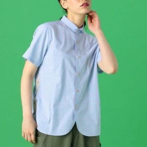 新品◆フラボア FRAPBOIS ツイスト◆チェックシャツ 半袖ブラウス◆サイズ1