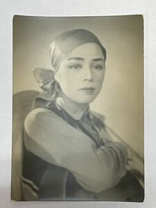  war front Takarazuka ... woman super san photograph of a star ( that time thing )1 sheets Pro my do sepia color beautiful woman Showa Retro beautiful person 