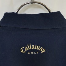 【人気】CALLAWAY｜キャロウェイ ゴルフ ワンポイントロゴ 半袖 シャツ バックロゴ ブラック サイズL/S1196_画像5