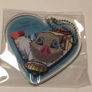 鬼滅の刃 キメツ学園バレンタイン編 ハート形ランダムアクリルチャーム 伊之助