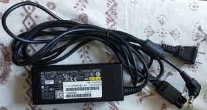 FUJITSU AC adaptor ADP-65YH A used 