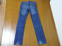 即決♪中古♪ユニクロ UNIQLO デニムジーンズ スキニージーンズ SKINNY FIT STRAIGHT MIDDLE RISE 23 W58.5cm 23inch 23インチ 股下約80cm_画像2