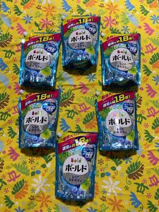生産終了品ボールド レノア 本格消臭in フレッシュピュアグリーンの香り 超特大サイズ 1.8倍 1.26kg 6袋 廃盤