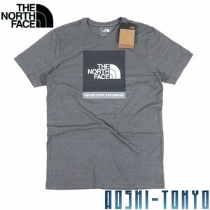 ◆日本未発売◆THE NORTH FACE BOX OUT Tシャツ　US Mサイズ /TNF Mグレー　/BOXロゴ　海外限定　ノースフェイス
