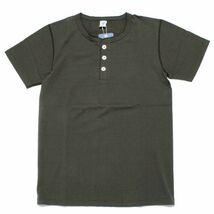 新品 Velva Sheen ヘンリーネック Tシャツ ベルバシーン 半袖 無地 アメリカ製 BK L_画像1