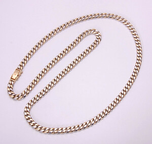 { pawnshop exhibition }k18/Pt850* combination flat necklace 60cm81.4g*C-5358
