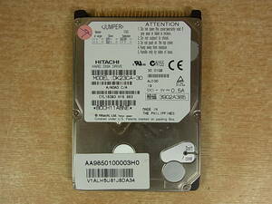 △B/751●日立 HITACHI☆2.5インチHDD(ハードディスク)☆30GB UltraATA100 5400rpm☆DK23CA-30☆中古品