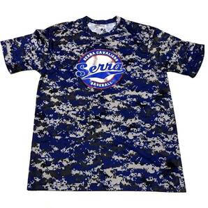 SERRA CAVALIERS BASEBALL デジタル迷彩Tシャツ アメリカハイスクール USサイズLの画像1