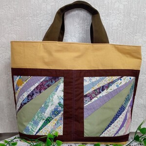パッチワークトートバッグ☆ハンドメイド