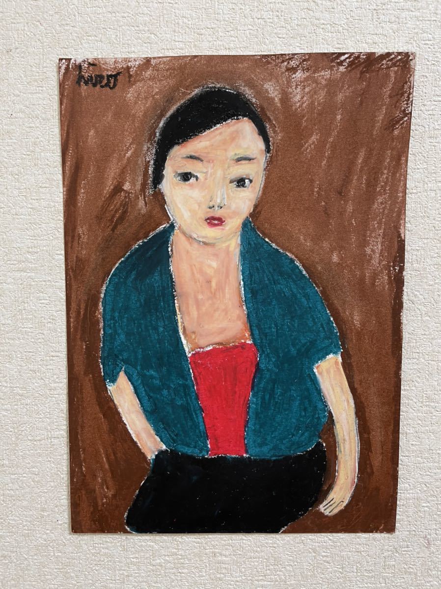 絵描きhiro C｢女性と暮らし｣, 美術品, 絵画, パステル画, クレヨン画