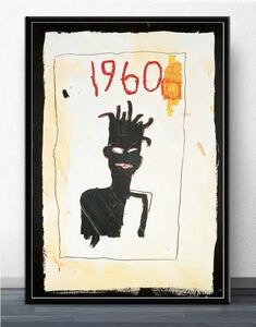【最安保証】C600 ジャン・ミシェル・バスキア ストリートキャンバスアートポスター　50×70cm インテリア 枠なし　D