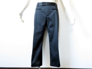 # beautiful fine quality beautiful goods Rena un[Aquascutum] Aquascutum high class lustre cotton navy Sabrina pants large size waist 81.p1001