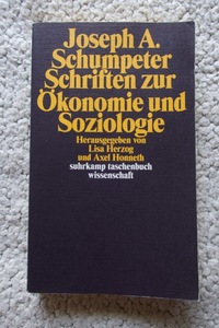 Schriften zur Oekonomie und Soziologie (Suhrkamp Verlag AG) Joseph Schumpeter シュンペーター ドイツ語 ペーパーバック☆