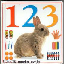 □1 2 3 DK Numbers are fun with this first words and pictures book. ISBN 0-7894-1574-X 中古 赤ちゃん用 子供用 英語 数字 絵本_画像1