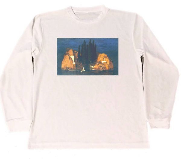 Arnold Böcklin Dry T-shirt Bocklin Masterpiece Painting Island of the Dead 2nd Version Art Long Long T-shirt Long Sleeve, T-shirt, long sleeve, L size