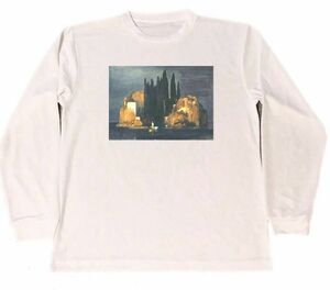 Art hand Auction Arnold Böcklin Dry T-Shirt Bocklin Masterpiece Painting Isle of the Dead 1st Version Art Long Long Sleeve Tee, T-Shirts, Long sleeve, Large size