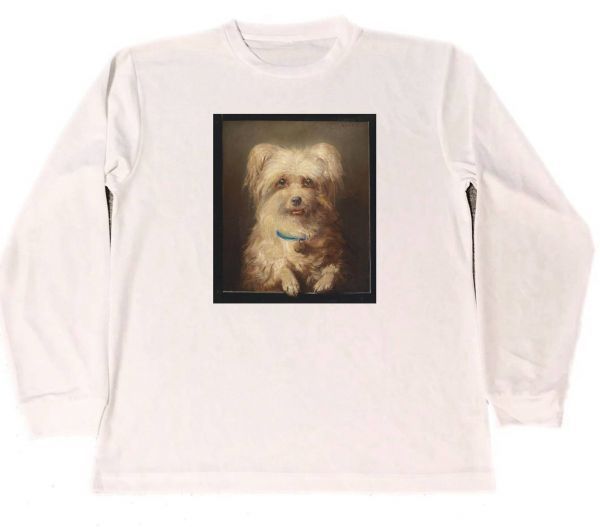 Karl Reichert Dry T-Shirt Masterpiece Painting Animal Art Animal Goods Dog Terrier Long Long T-Shirt Langarm, T-Shirt, lange Ärmel, Größe L