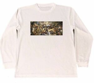 Art hand Auction Tintoretto Camiseta seca Obra maestra Pintura Artículos de arte Crucifixión de Cristo Camiseta larga Manga larga, Camiseta, manga larga, talla l