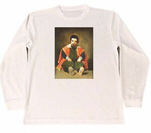 ディエゴ・ベラスケス　ドライ　Tシャツ　名画　絵画　アート　グッズ　セバスチャン・デ・モラ　　ロング　ロンT　長袖