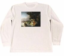 レンブラント　ドライ　Tシャツ　名画　絵画　アート　グッズ　エウロペの誘拐　　ロング　ロンT　長袖_画像1