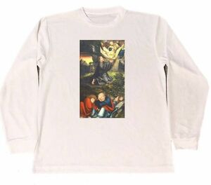 ルーカス・クラナッハ　ドライ　Tシャツ　名画　絵画　アート　グッズ　クラナハ　ゲツセマネの祈り　クラーナハ　　ロング　ロンT　長袖