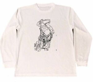 Art hand Auction Katsushika Hokusai dry T-shirt masterpiece painting ukiyo-e art goods HOKUSAI UKIYOE Nio long long sleeve T, T-Shirts, Long sleeve, Large size