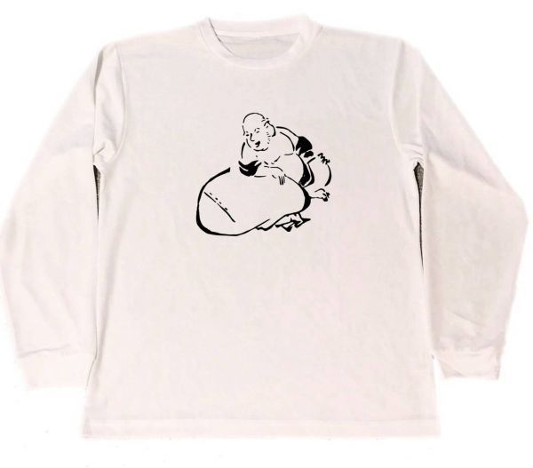 Масами Китао Сухая футболка Знаменитая картина Художественные товары Hotei Seven Lucky Gods Товары на удачу 2 Длинная длинная футболка с длинным рукавом, Футболки, Длинный рукав, Большой размер