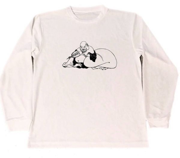 Масами Китао Сухая футболка Знаменитая картина Художественные товары Hotei Seven Lucky Gods Товары на удачу Длинная длинная футболка с длинным рукавом, Футболки, Длинный рукав, Большой размер