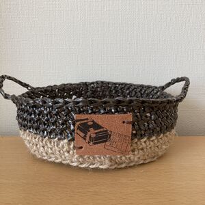 麻紐カゴ 小物入れ ☆ハンドメイド