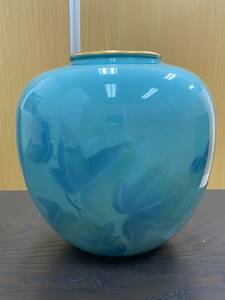  цветная роспись .. ваза ваза для цветов синий бледно-голубой 