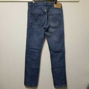 LEVIS VINTAGE CLOTHING 606 リーバイス ヴィンテージ　LVC ダメージ加工 デニムジーンズ 60ｓ復刻 スリム W31 インディゴ 03F1502mel