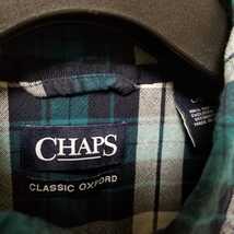 CHAPS チャップス CLASSIC OXFORD ボタンシャツ 長袖 オックスフォード シャツ チェック L 03G2706_画像3