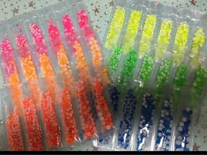 ラインストーン 蛍光カラー 6色セット