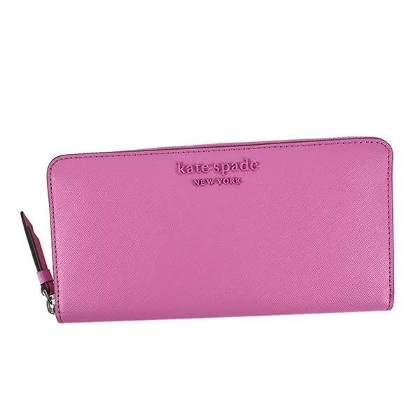 [KATE SPADE F ケイトスペードF] 財布 長財布 WLRU5888 ピンク 557 [正規品][新品]